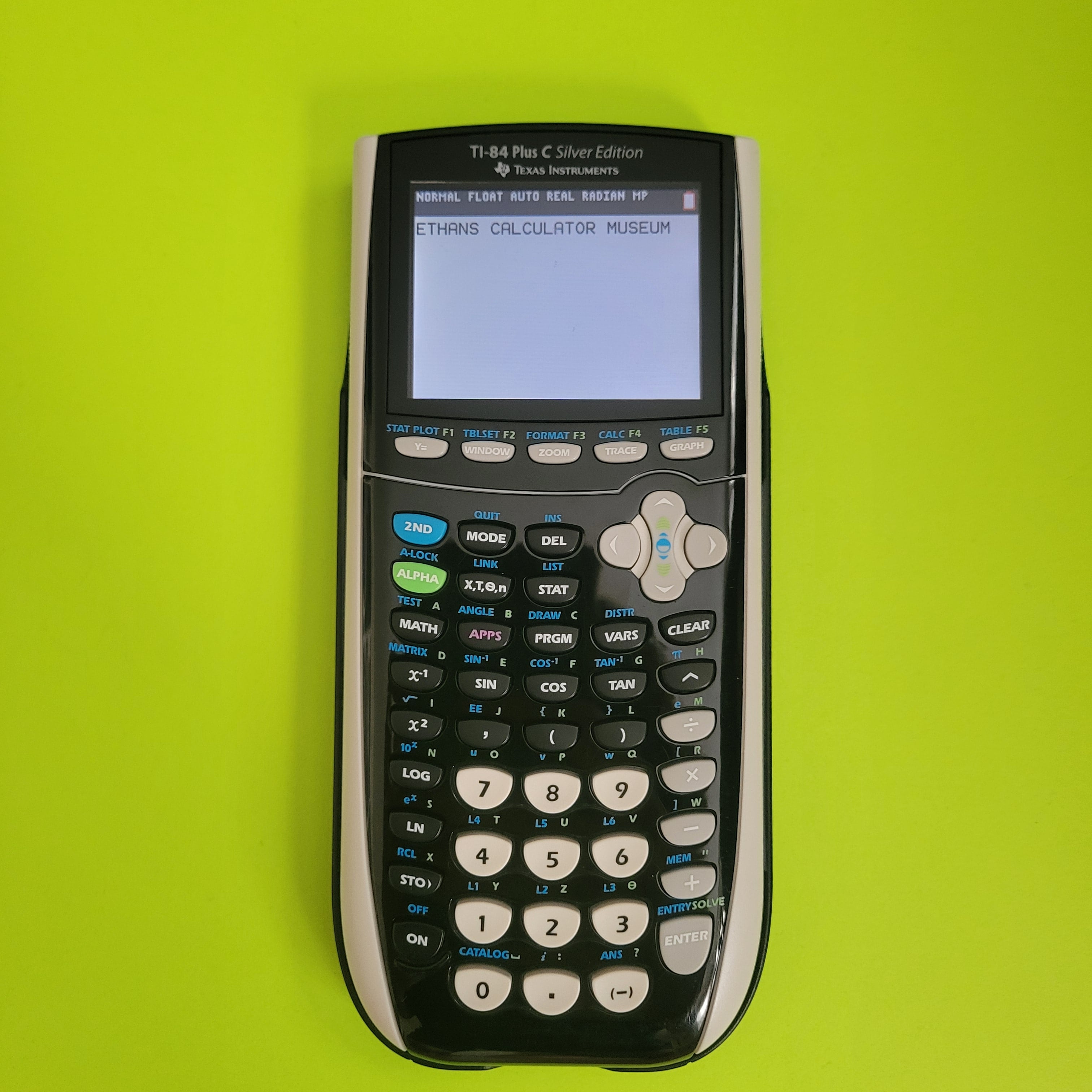 An image of a TI-84 plus C Silver Edition graphing calculator